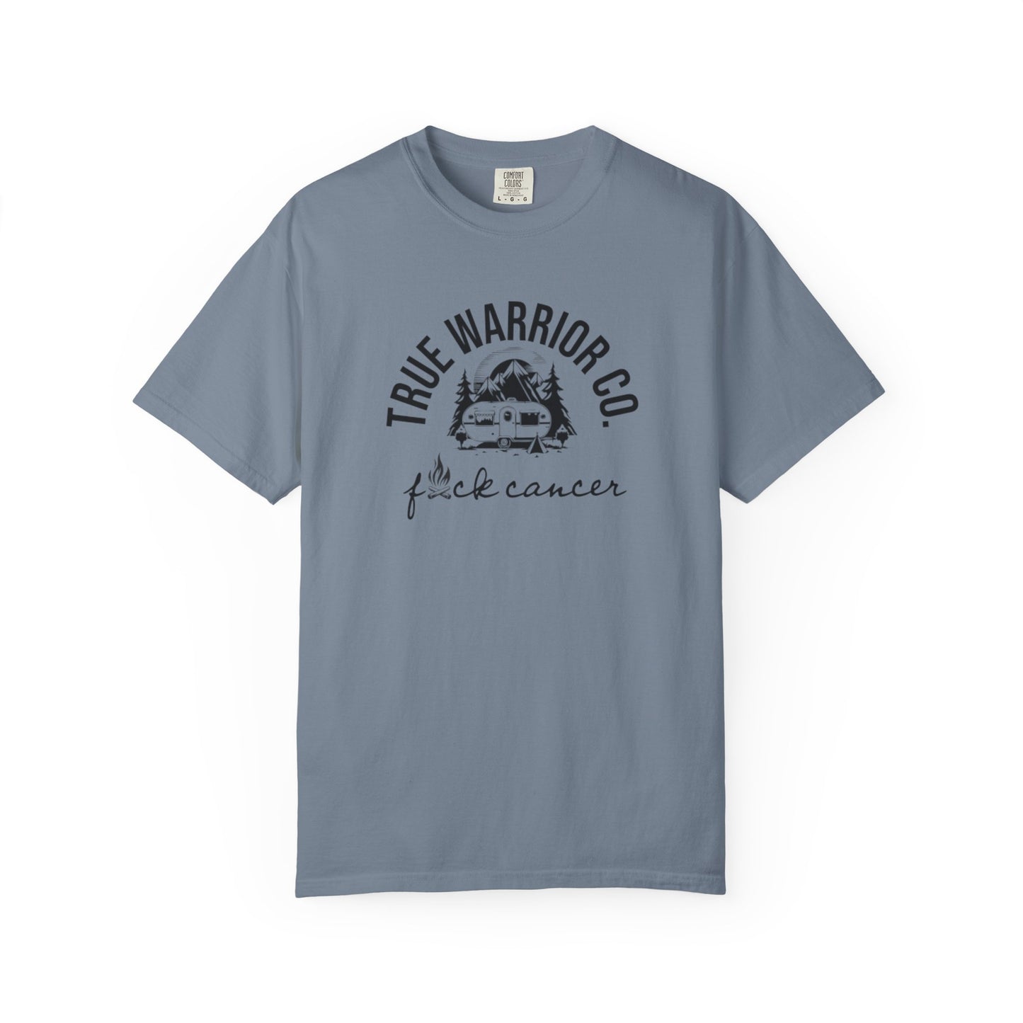 F*ck Cancer Camping Design Tee