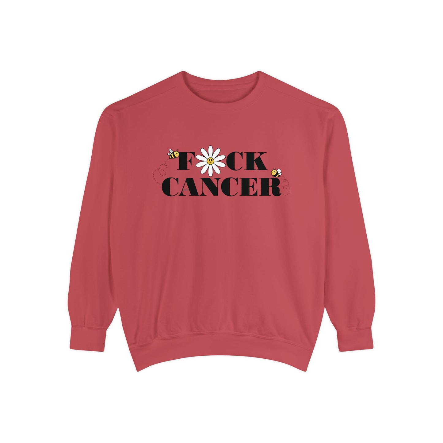 Cancer Awareness Sweatshirt - Unisex Garment-Dyed