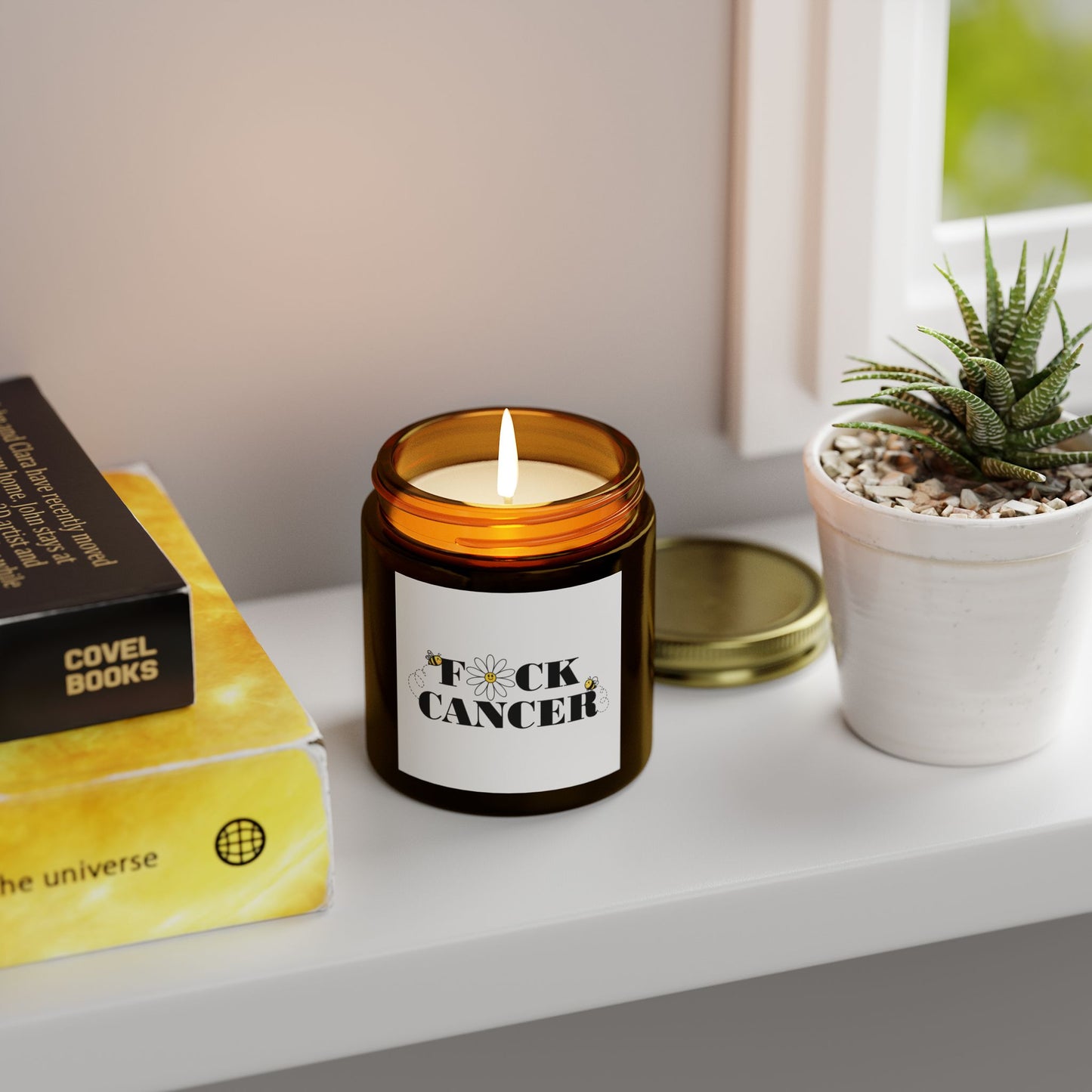 Cancer Awareness Candle