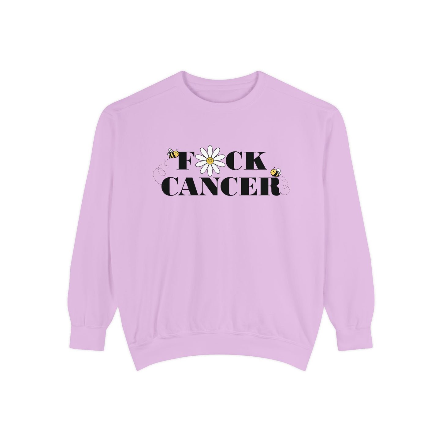 Cancer Awareness Sweatshirt - Unisex Garment-Dyed