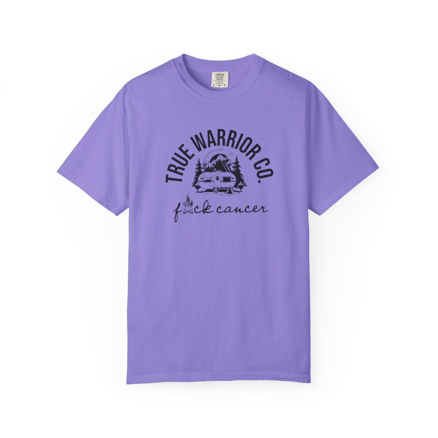 F*ck Cancer Camping Design Tee