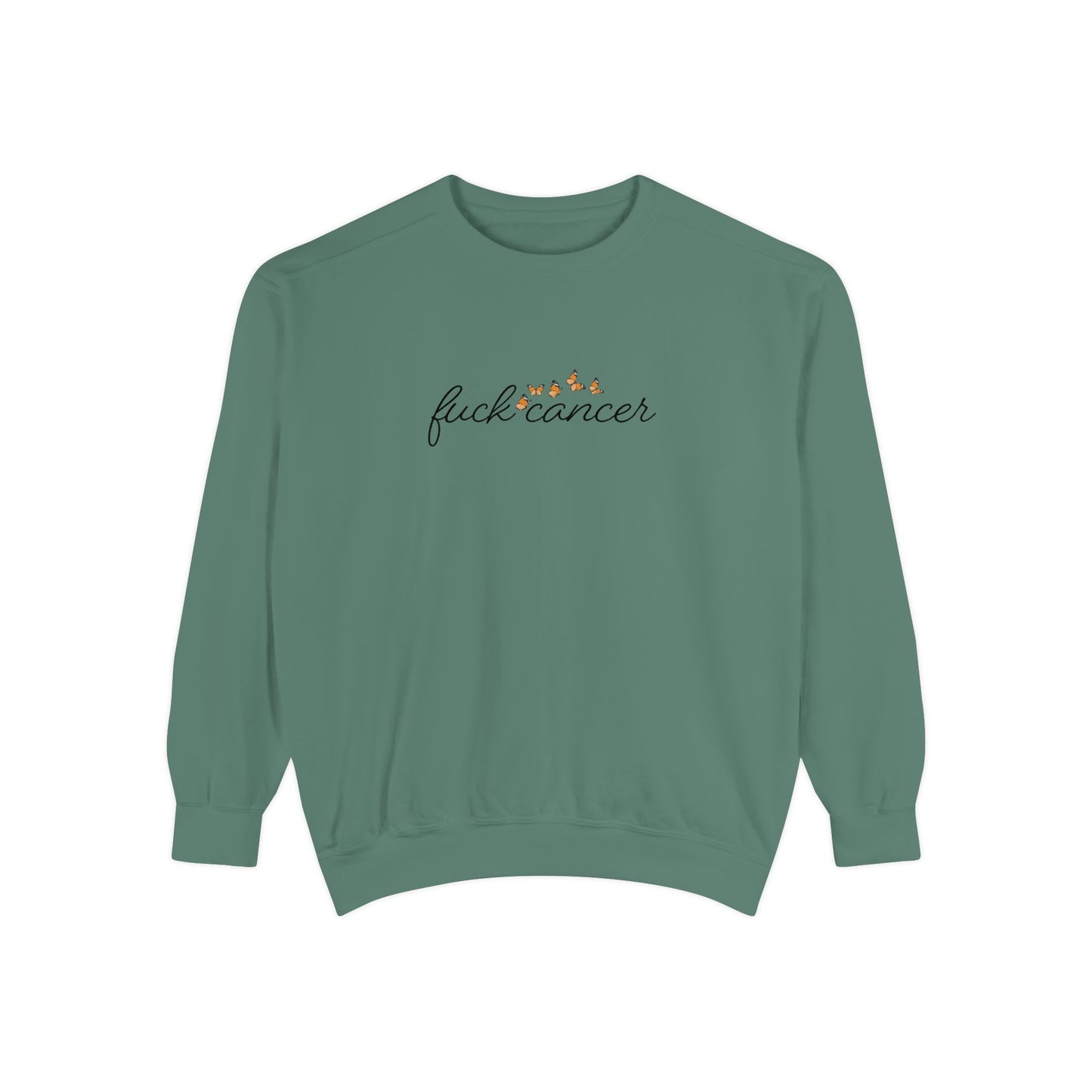 F*ck Cancer Sweatshirt w/ butterfly design