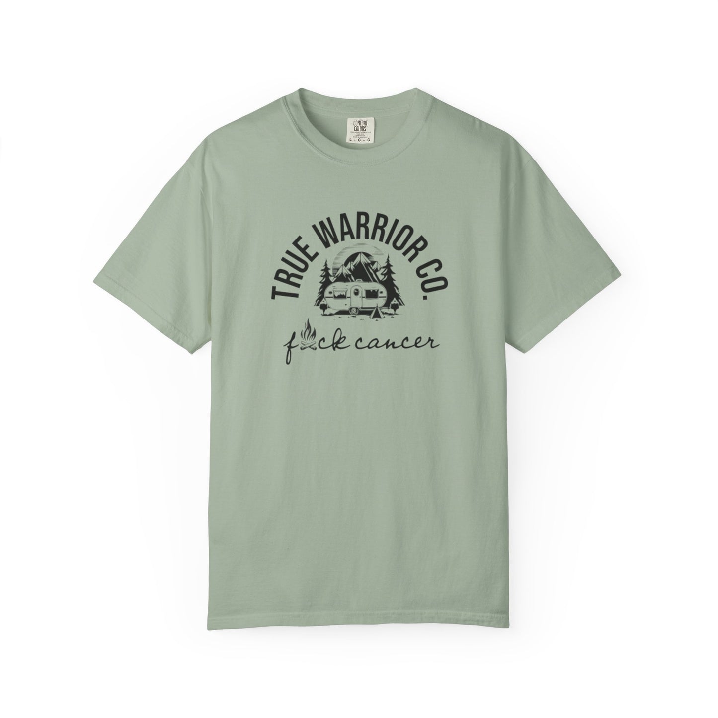 F*ck Cancer Camping Design Tee