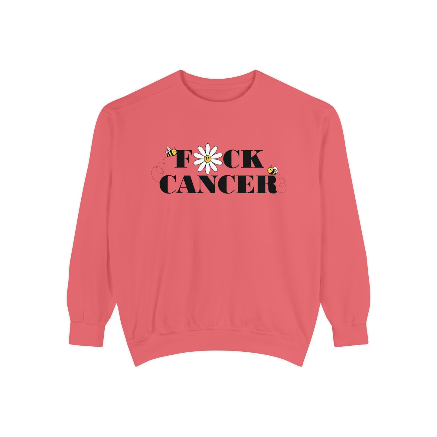 Cancer Awareness Sweatshirt - Unisex Garment-Dyed