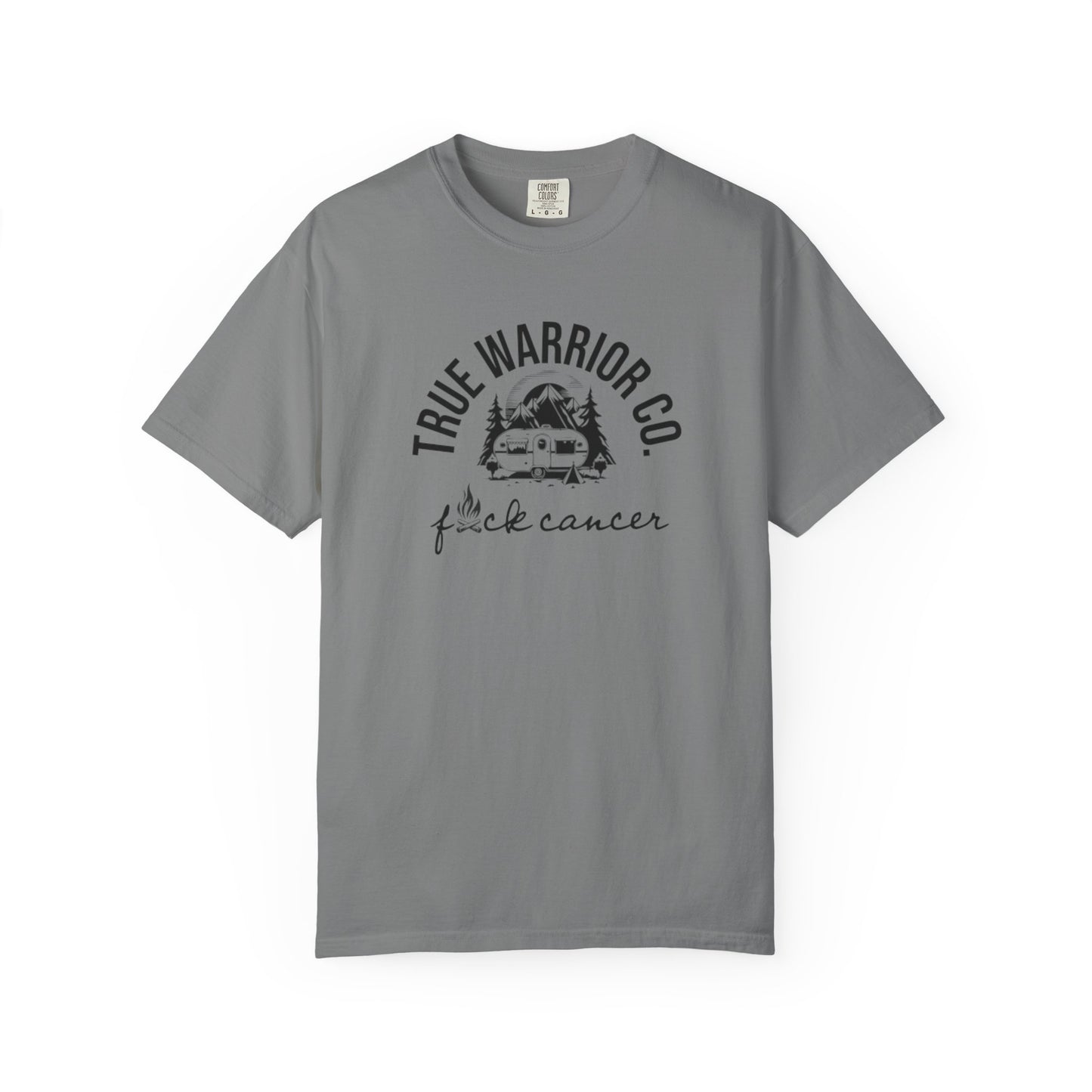 F*ck Cancer Camping Design Tee