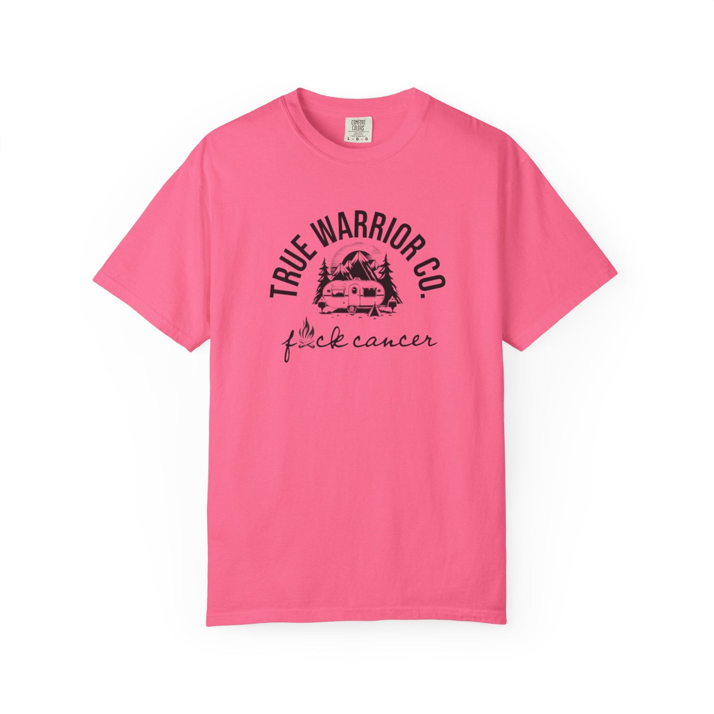 F*ck Cancer Camping Design Tee