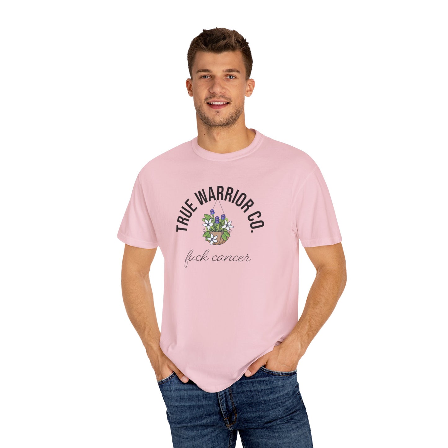 F*ck Cancer Awareness T-Shirt w/ flower design