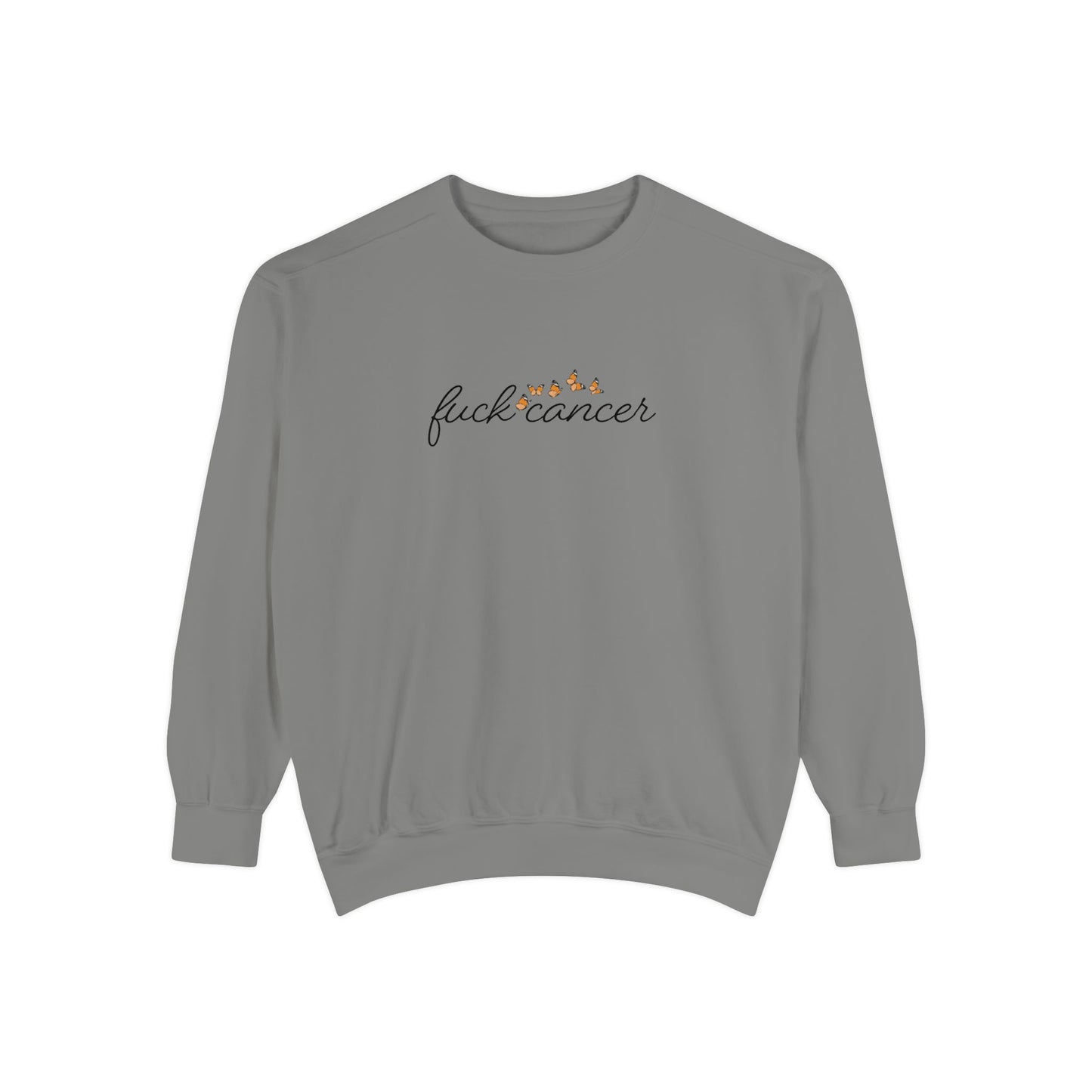 F*ck Cancer Sweatshirt w/ butterfly design