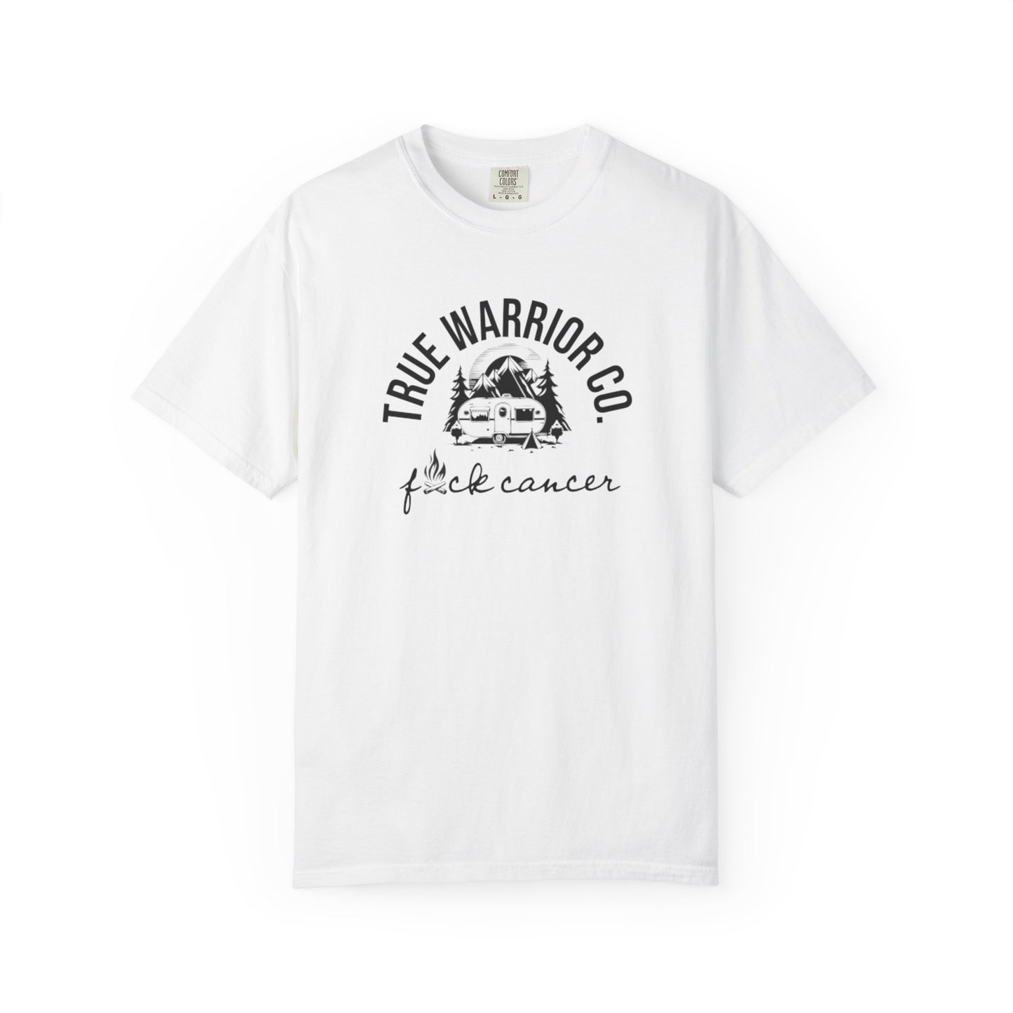 F*ck Cancer Camping Design Tee