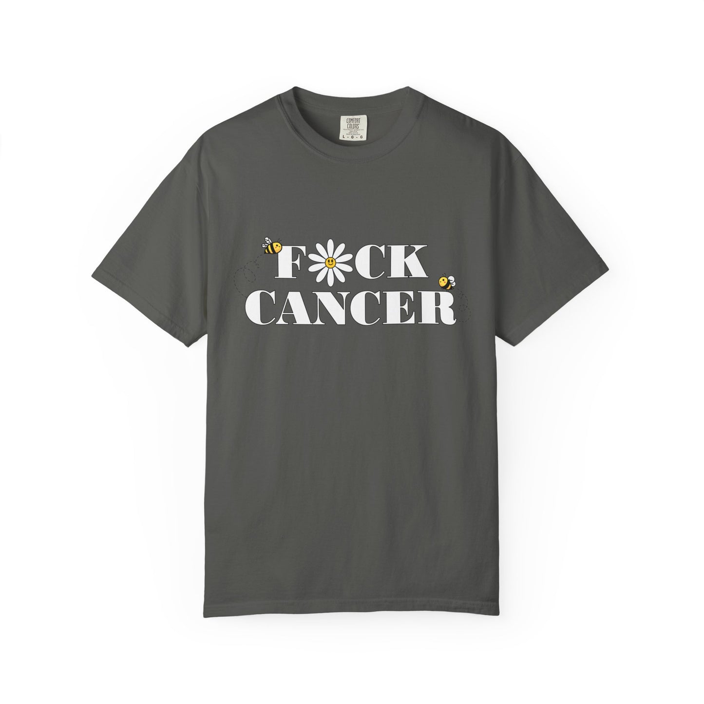 Cancer Awareness T-Shirt - Unisex Garment-Dyed Tee with 'F*ck Cancer' Design