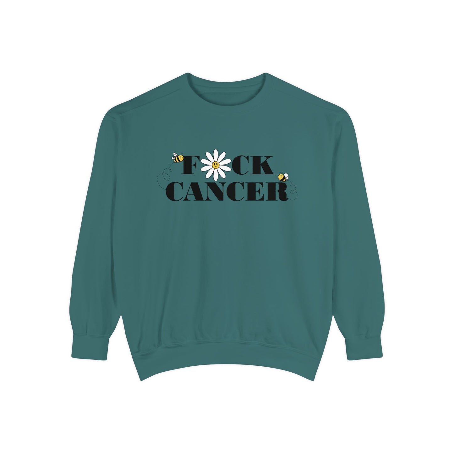Cancer Awareness Sweatshirt - Unisex Garment-Dyed