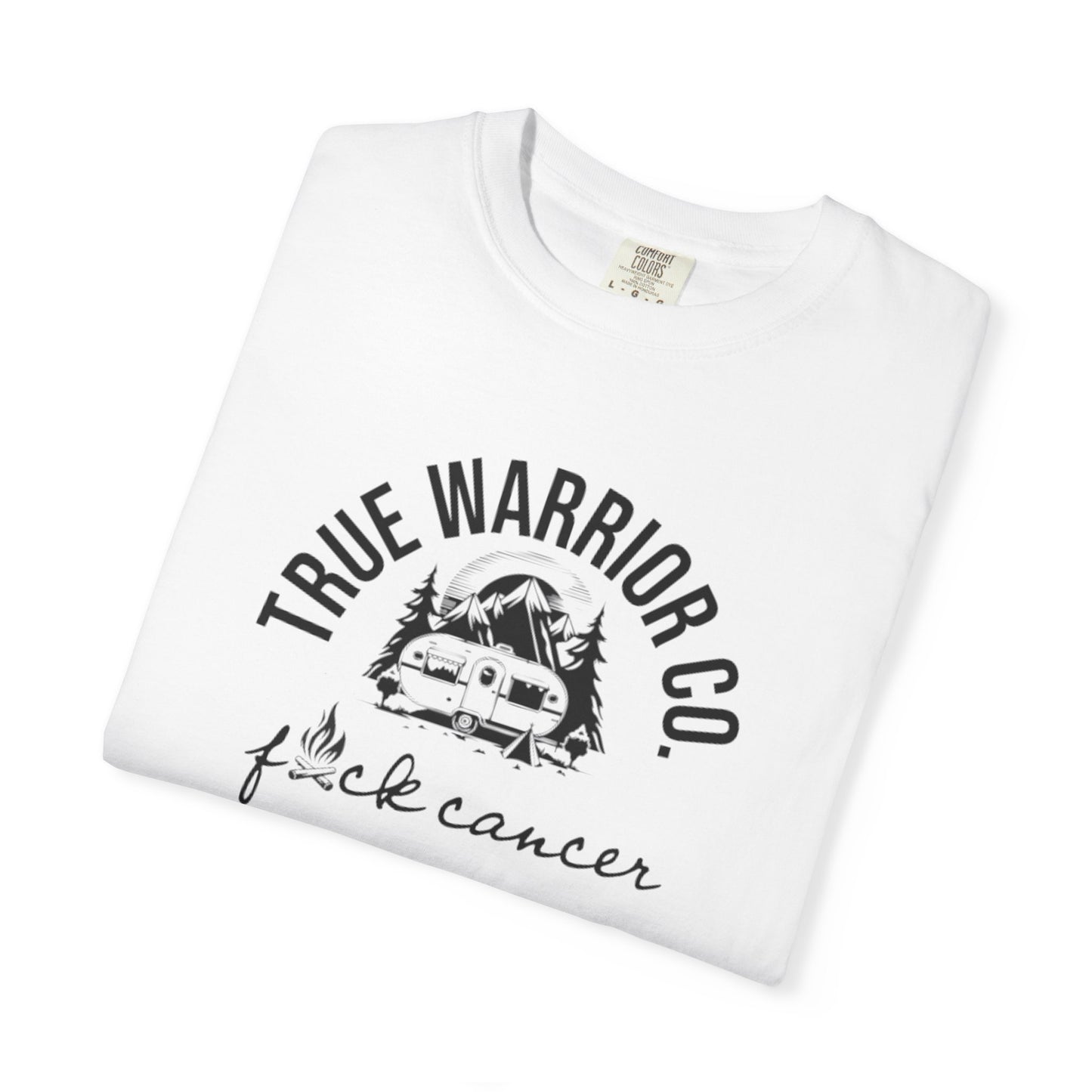 F*ck Cancer Camping Design Tee
