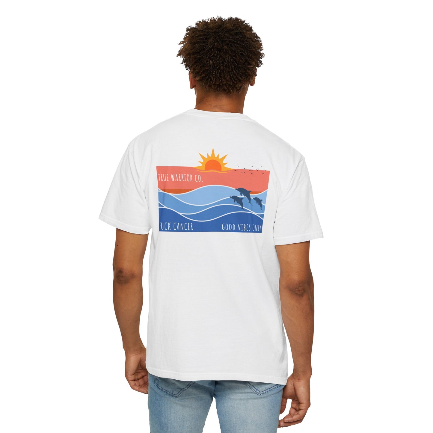 Beach Themed Fuck Cancer T-Shirt