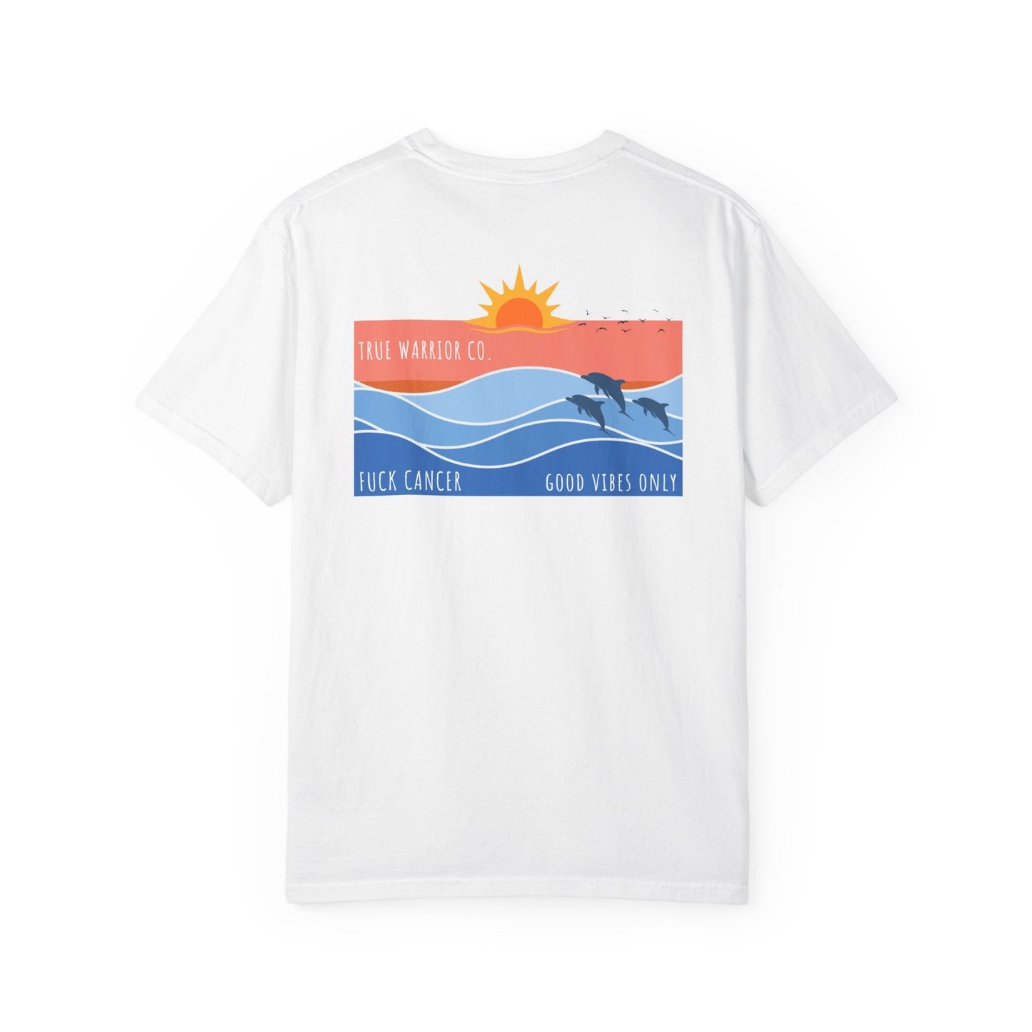 Beach Themed Fuck Cancer T-Shirt