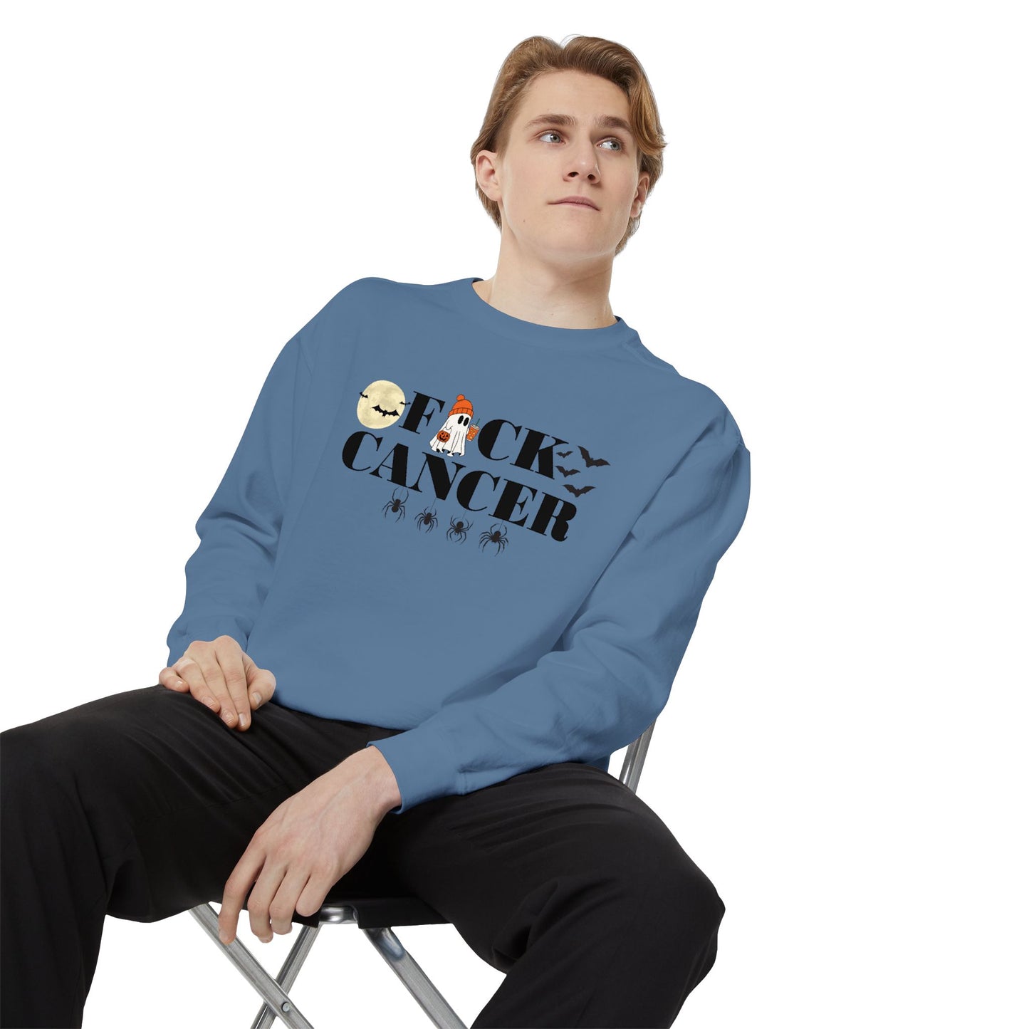 Spooky Season F*ck Cancer Awareness Sweatshirt