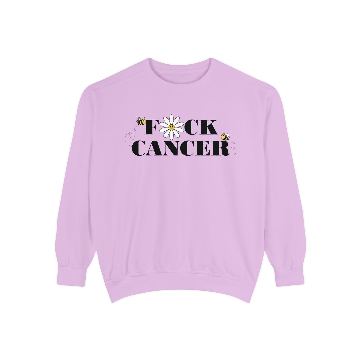 Cancer Awareness Sweatshirt - Unisex Garment-Dyed