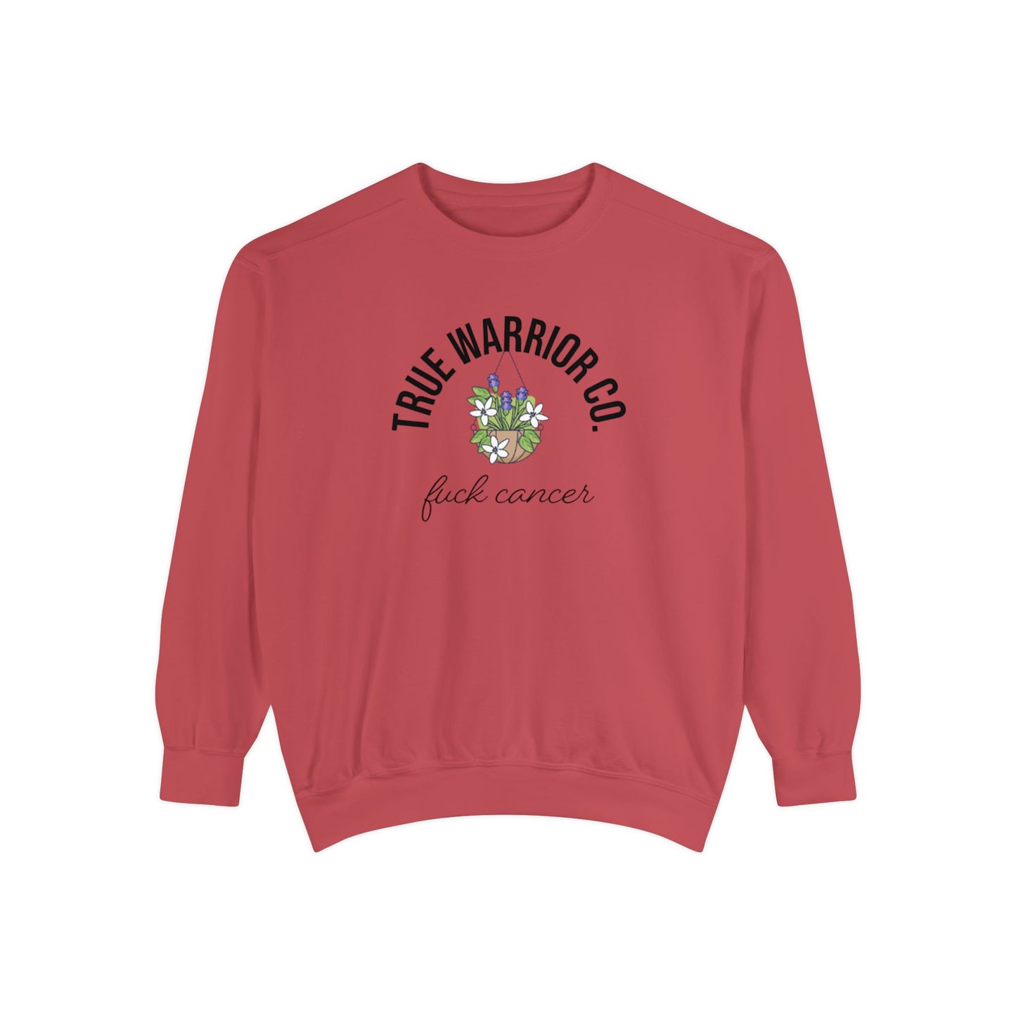 F*ck Cancer Sweartshirt w/ flower design