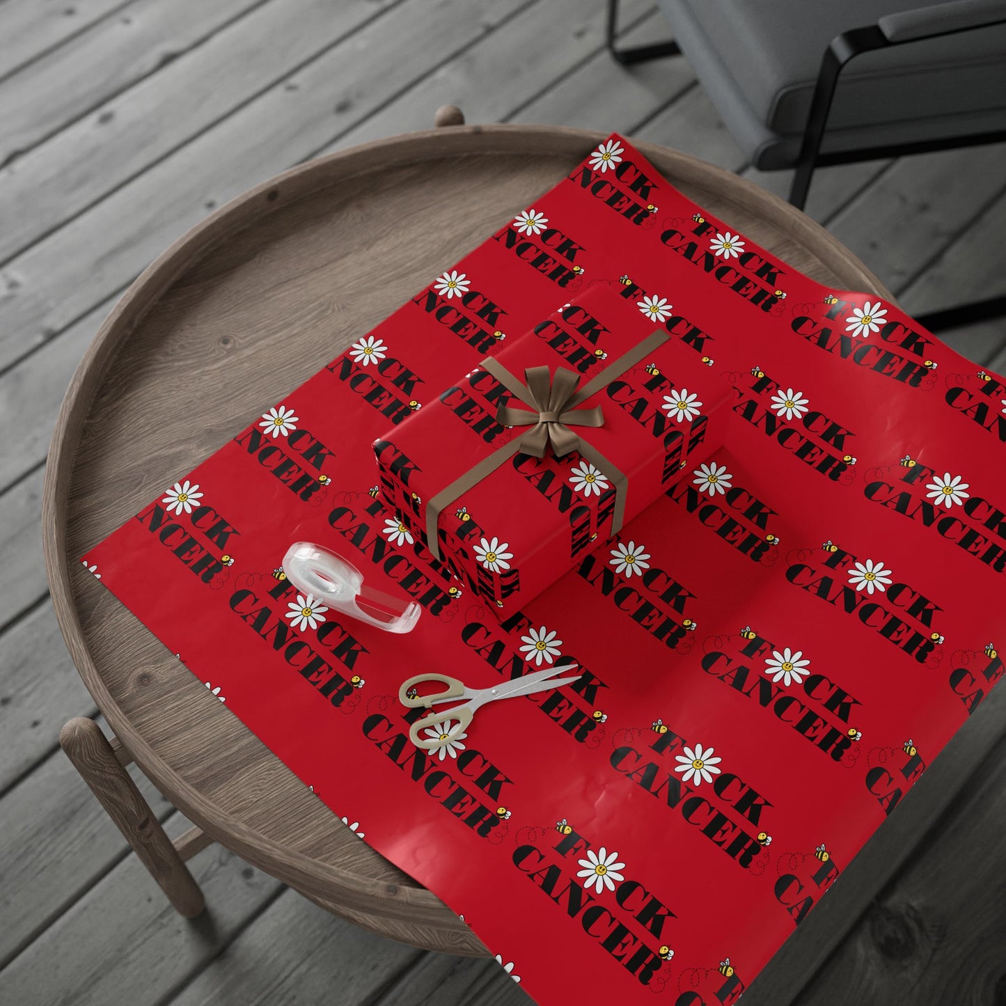 F*CK CANCER Wrapping paper