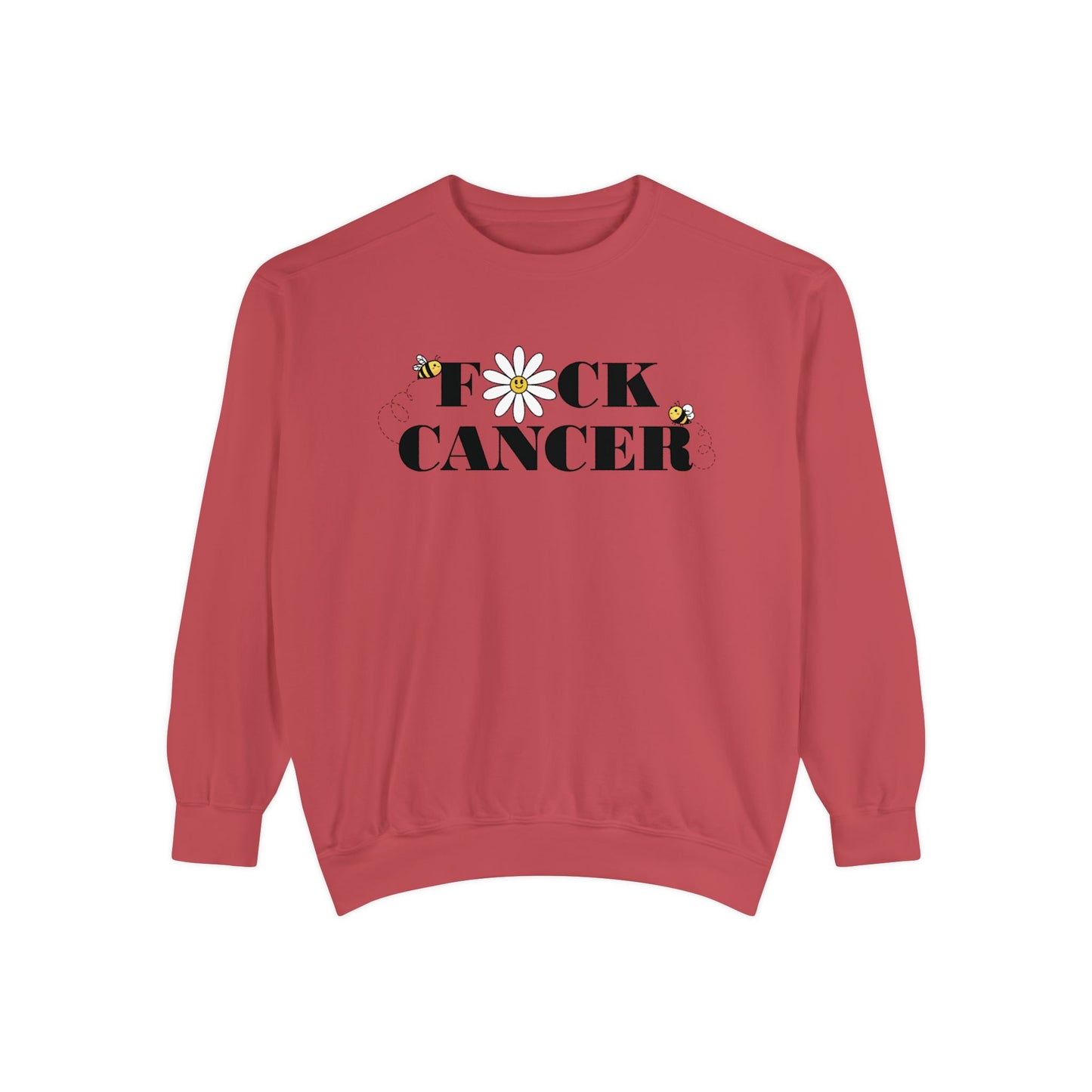 Cancer Awareness Sweatshirt - Unisex Garment-Dyed