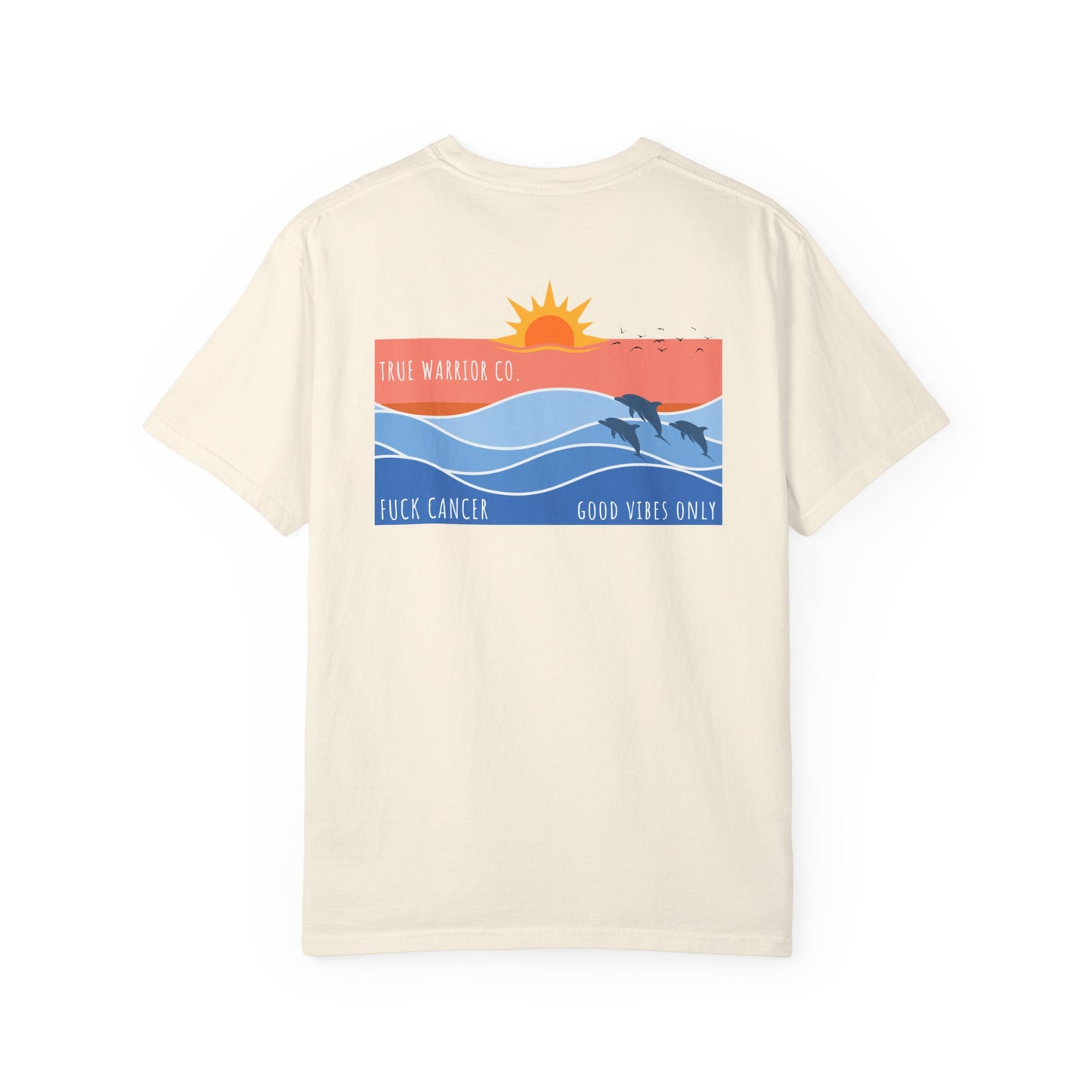 Beach Themed Fuck Cancer T-Shirt