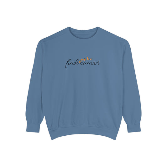 F*ck Cancer Sweatshirt w/ butterfly design