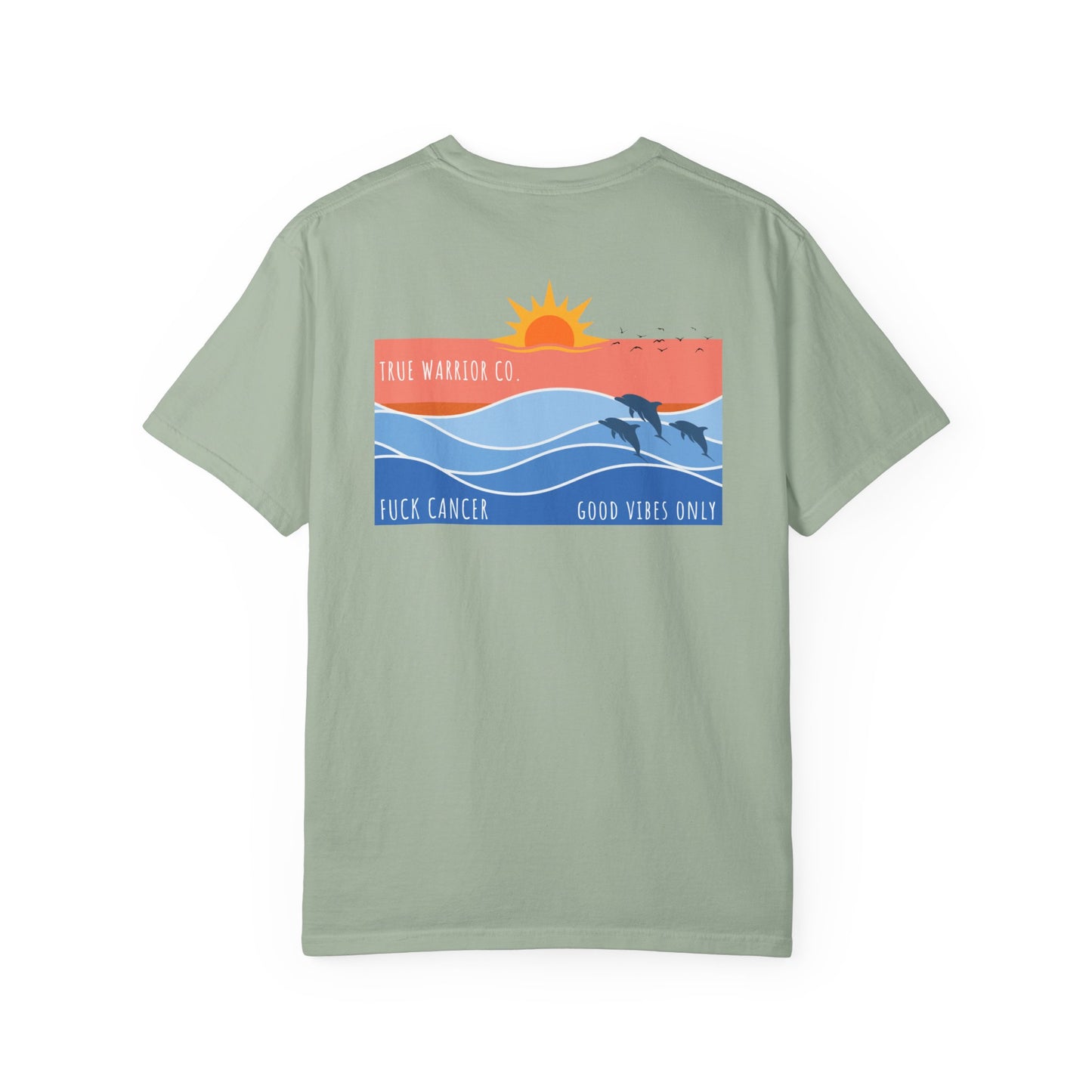 Beach Themed Fuck Cancer T-Shirt