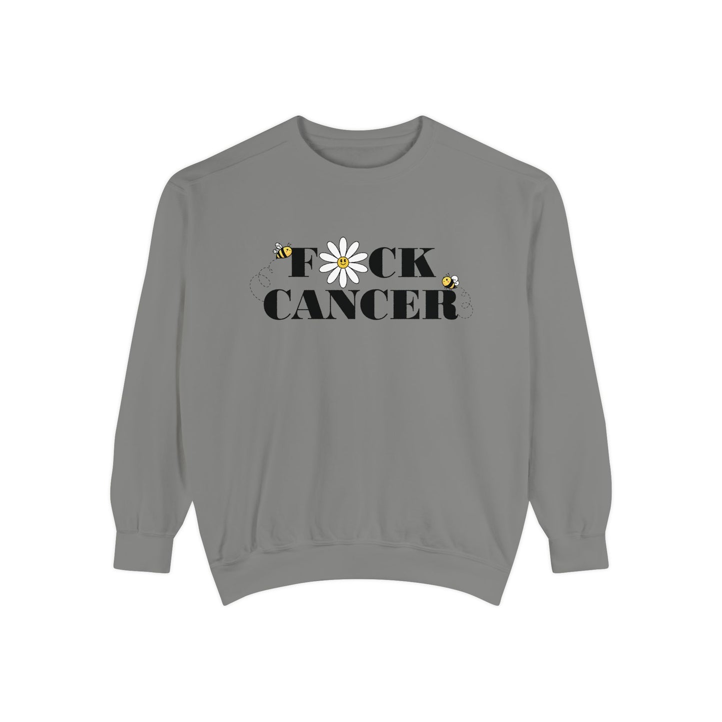 Cancer Awareness Sweatshirt - Unisex Garment-Dyed