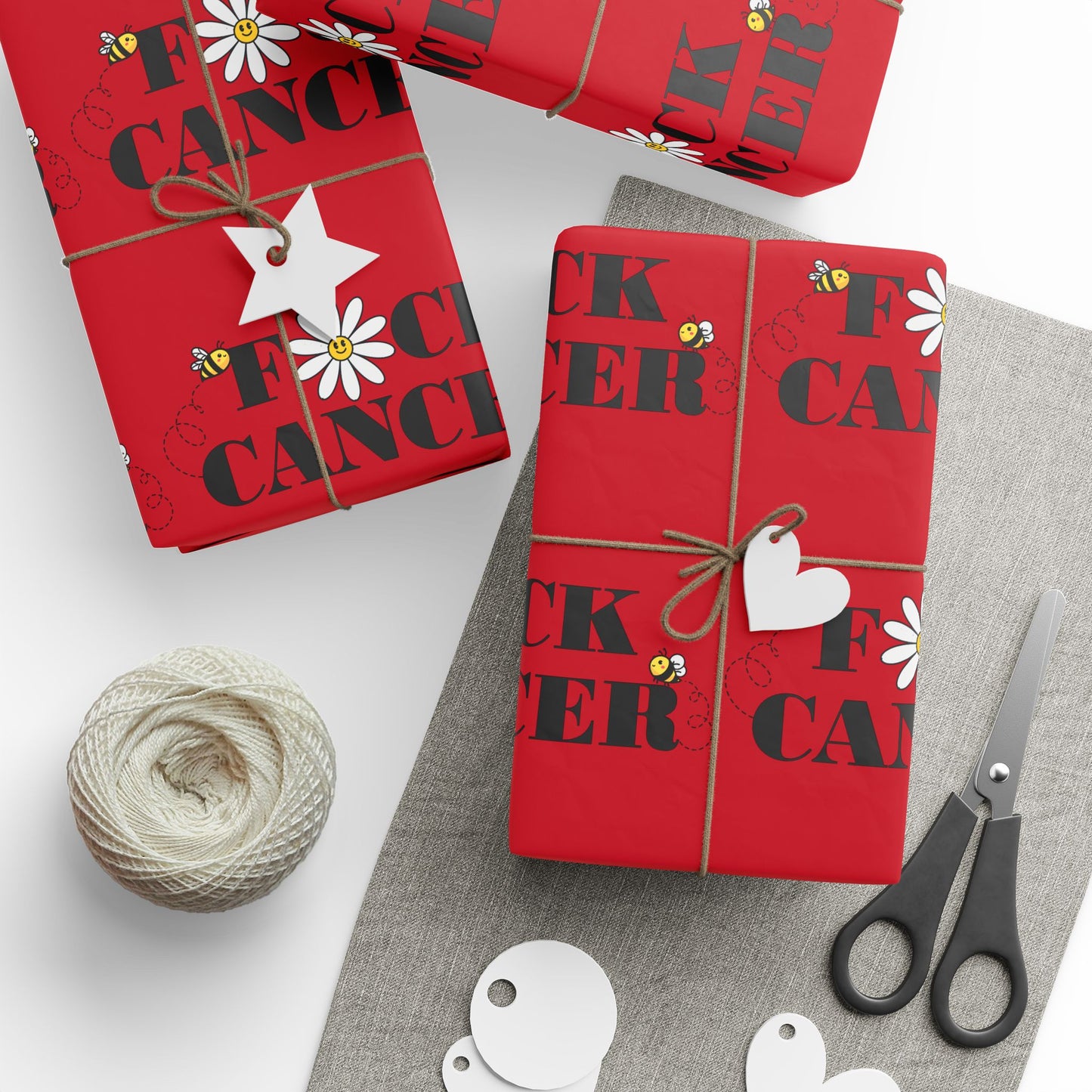 F*CK CANCER Wrapping paper