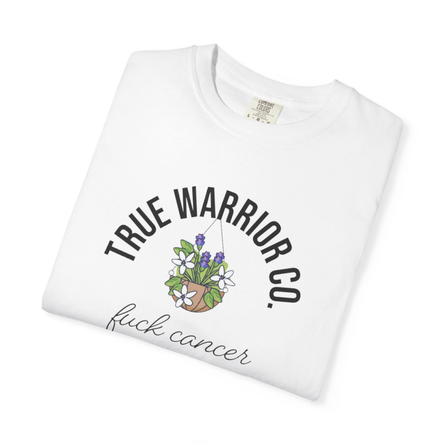F*ck Cancer Awareness T-Shirt w/ flower design