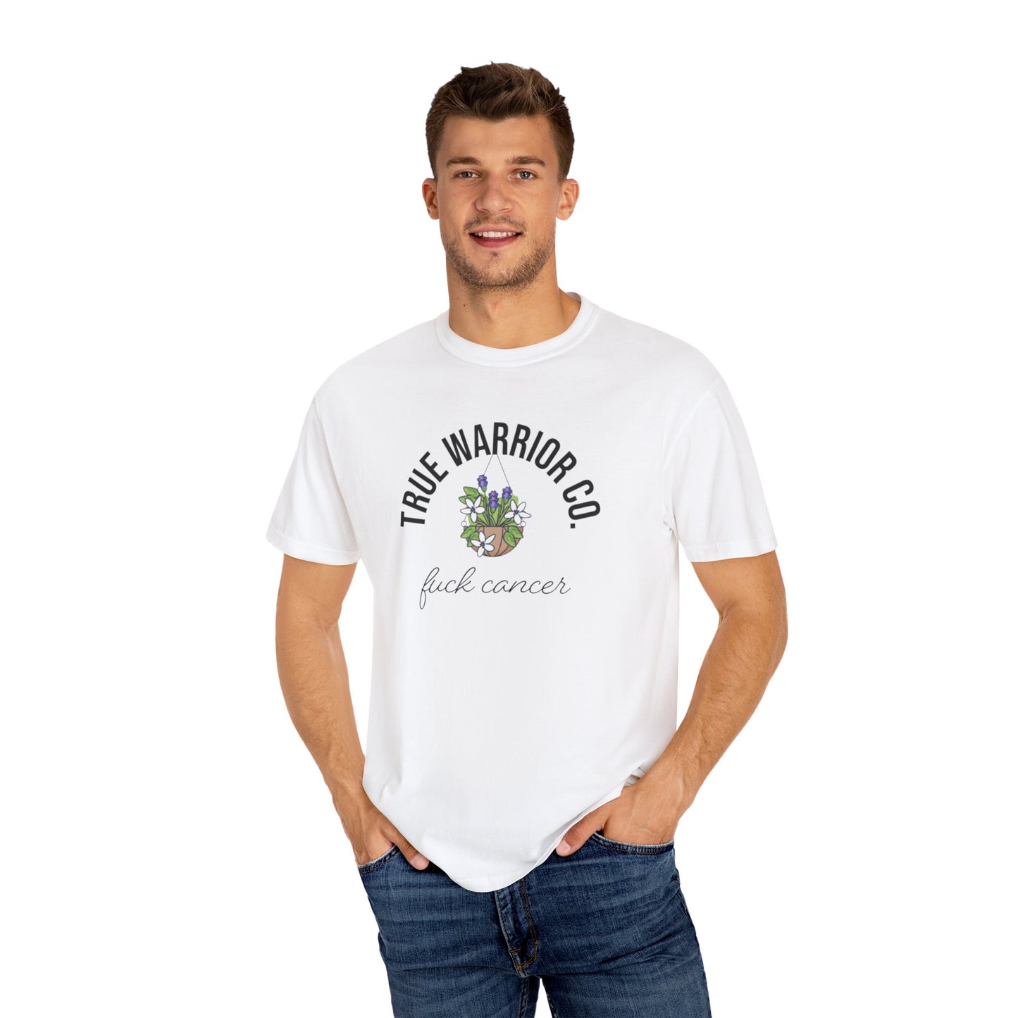 F*ck Cancer Awareness T-Shirt w/ flower design