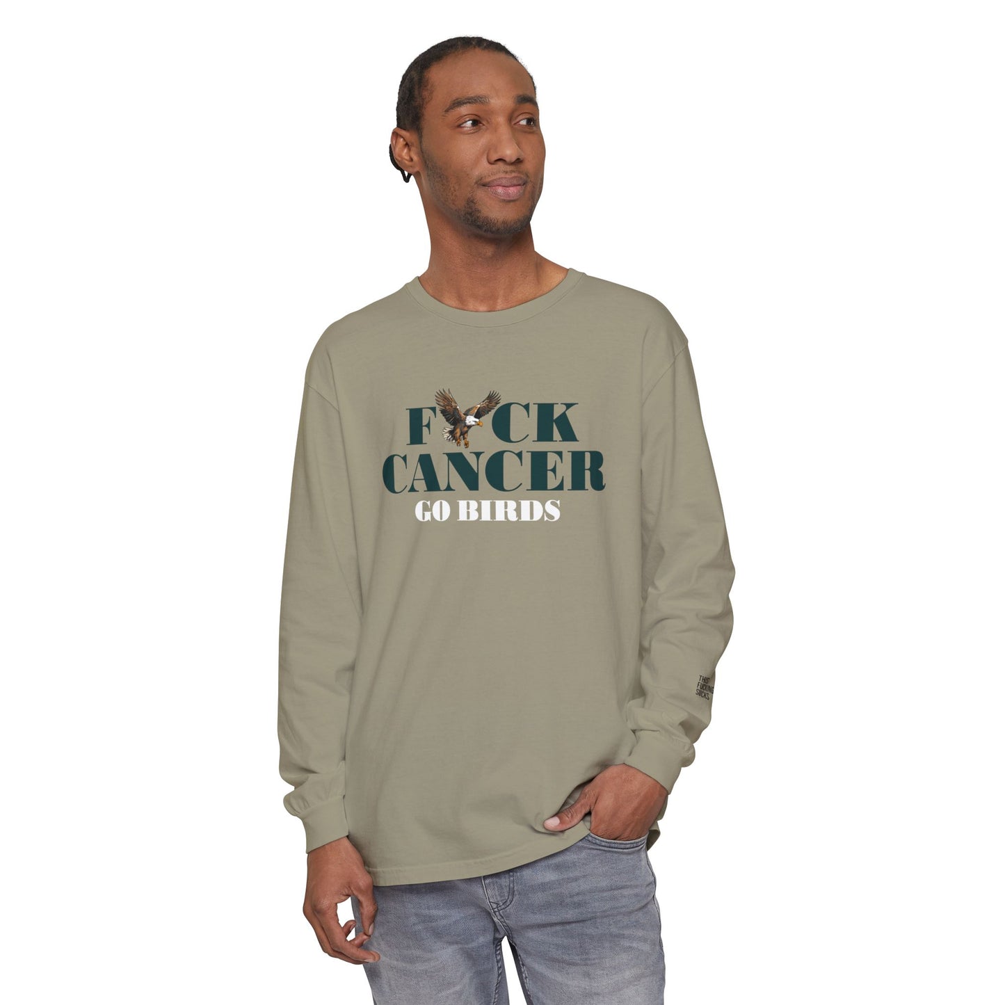 Philadelphia Eagles Long Sleeve T-Shirt -Cancer Awareness