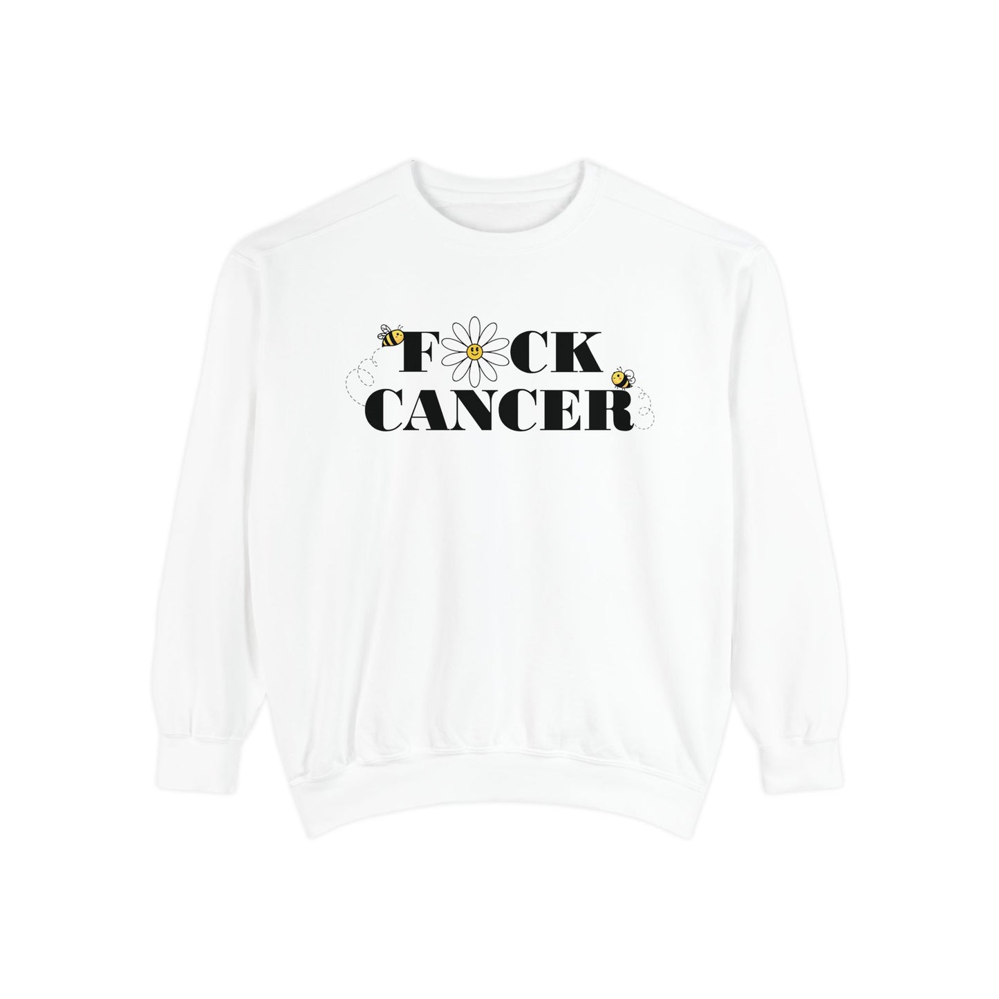Cancer Awareness Sweatshirt - Unisex Garment-Dyed