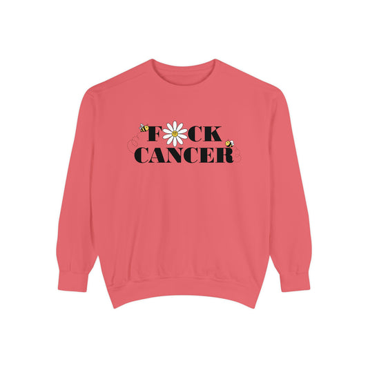 Cancer Awareness Sweatshirt - Unisex Garment-Dyed