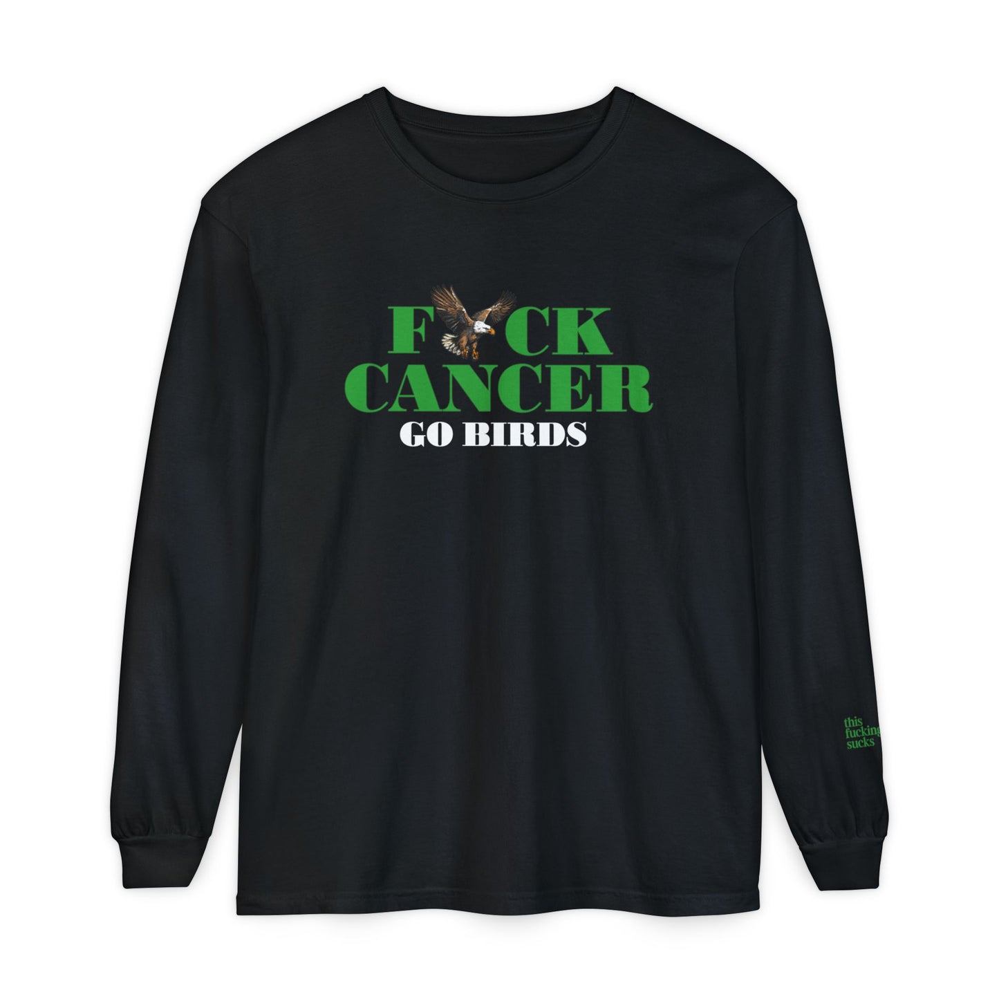 Philadelphia Eagles Long Sleeve T-Shirt -Cancer Awareness