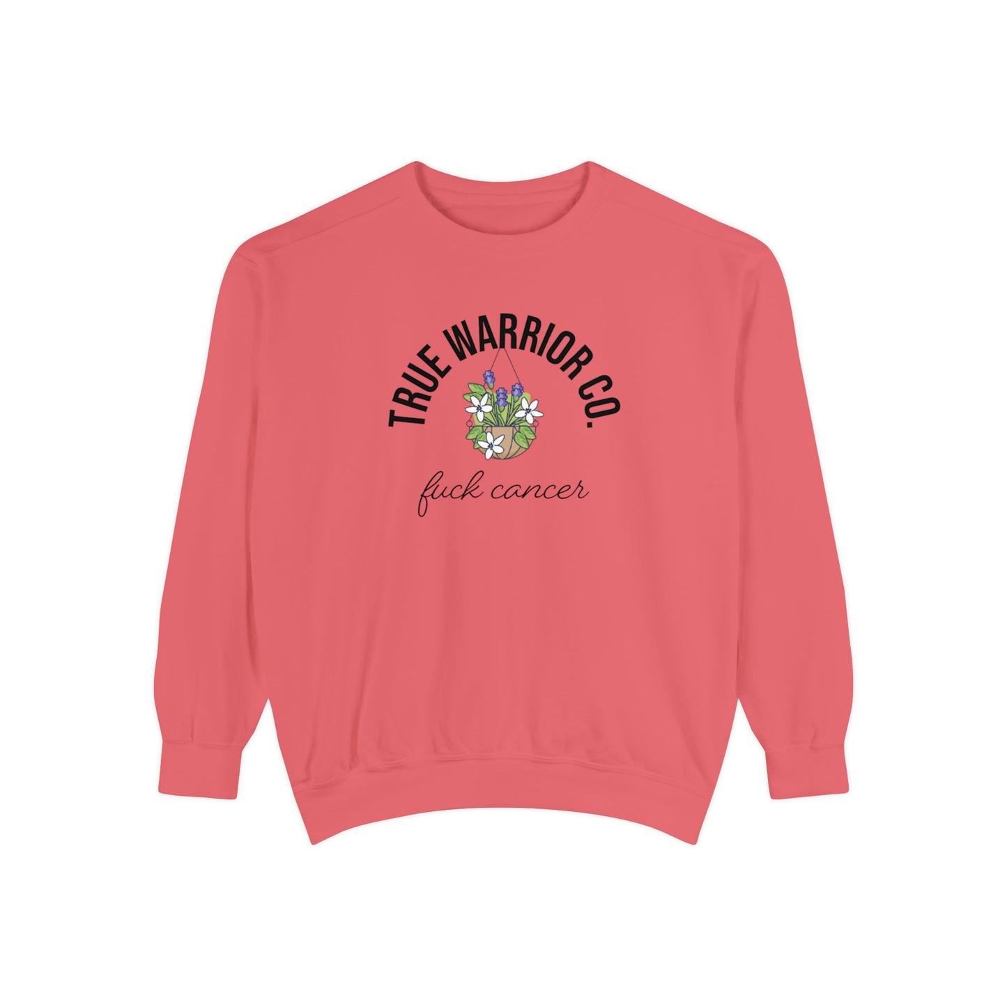F*ck Cancer Sweartshirt w/ flower design
