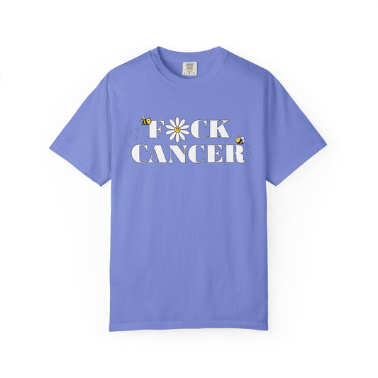 Cancer Awareness Tee w/ bee & flower design