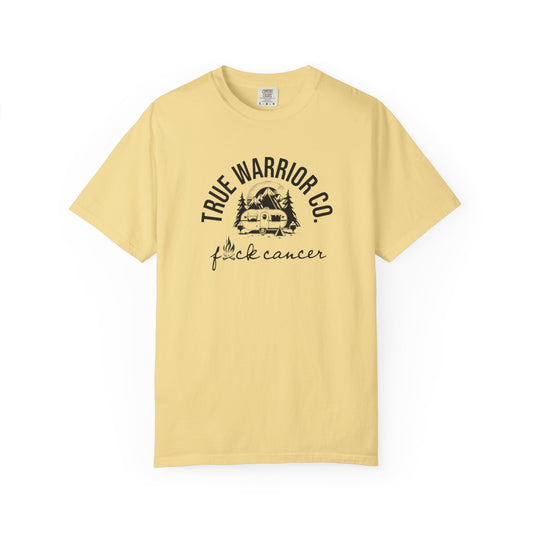 F*ck Cancer Camping Design Tee