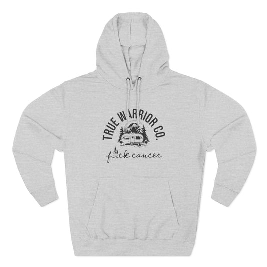 Fleece Hoodie - Fuck Cancer Unisex Camping Design