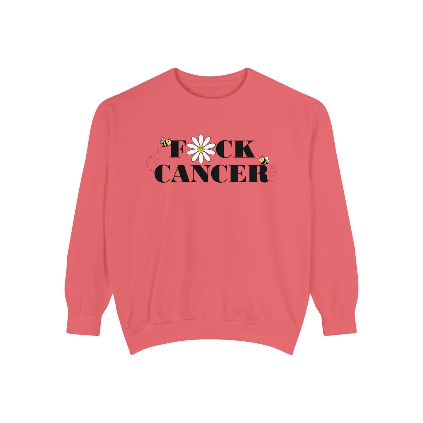 Cancer Awareness Sweatshirt - Unisex Garment-Dyed