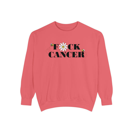 Cancer Awareness Sweatshirt - Unisex Garment-Dyed
