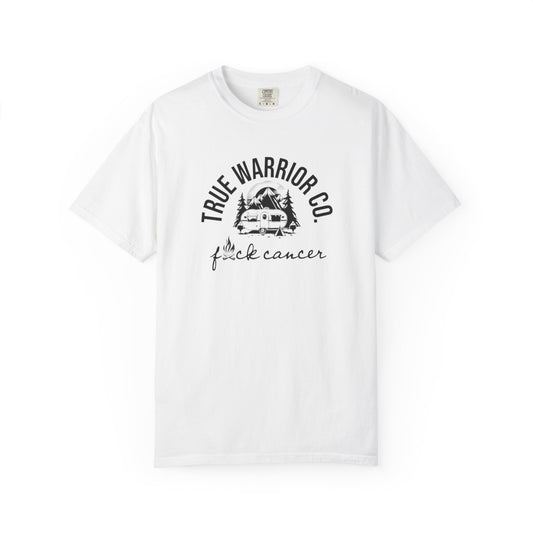 F*ck Cancer Camping Design Tee