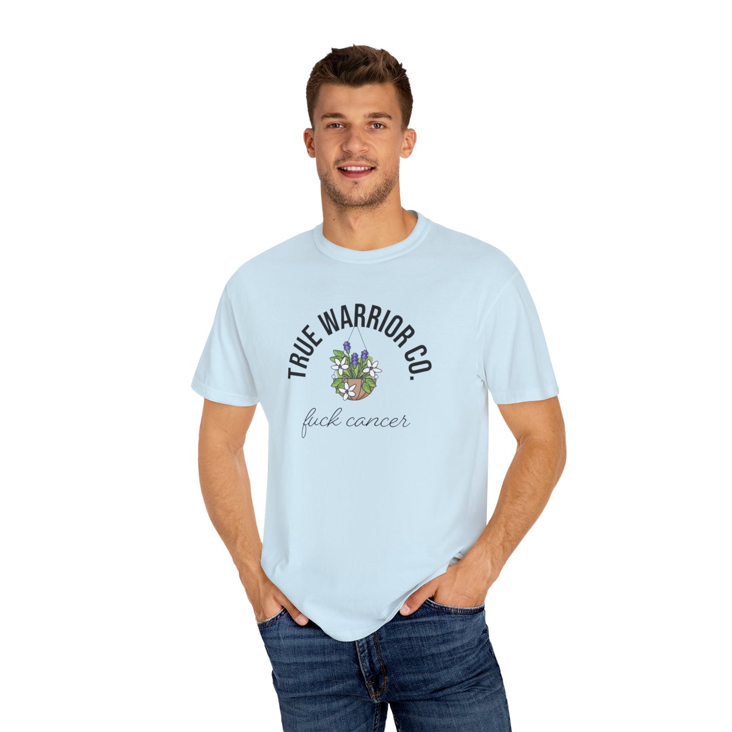 F*ck Cancer Awareness T-Shirt w/ flower design