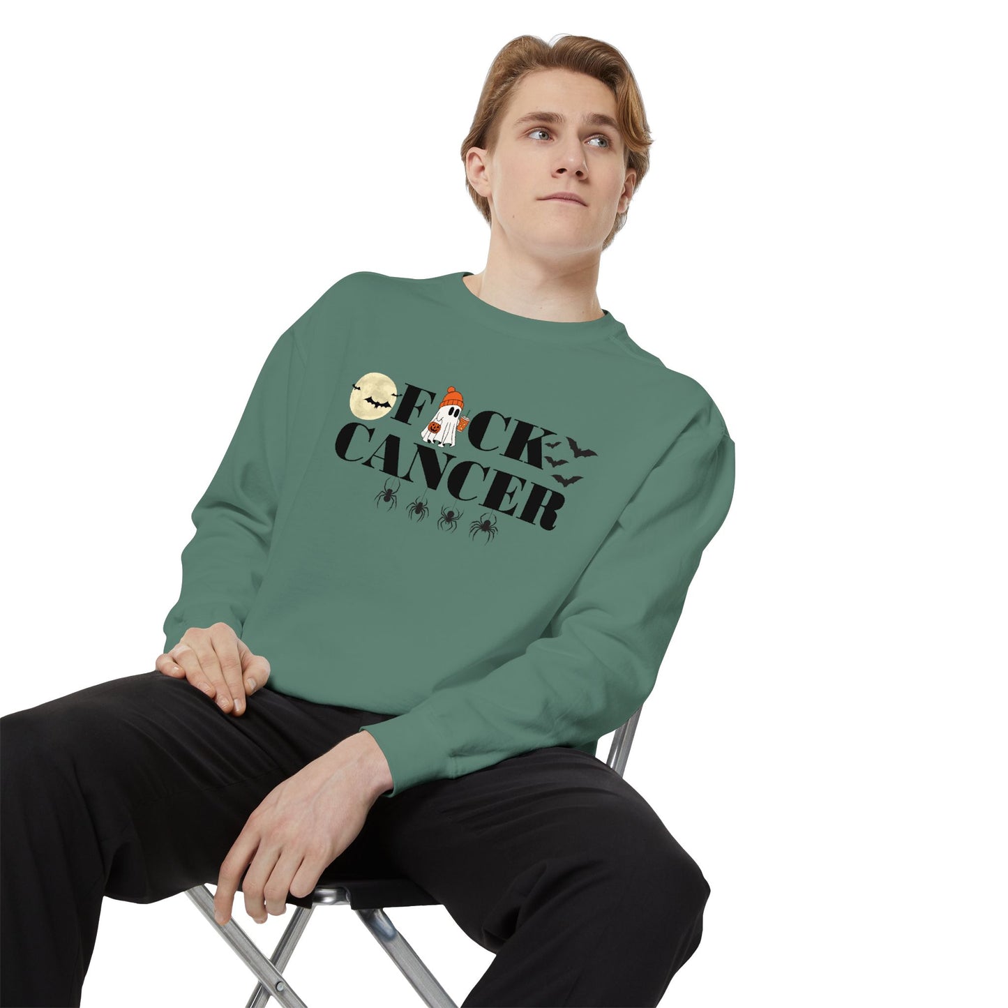 Spooky Season F*ck Cancer Awareness Sweatshirt