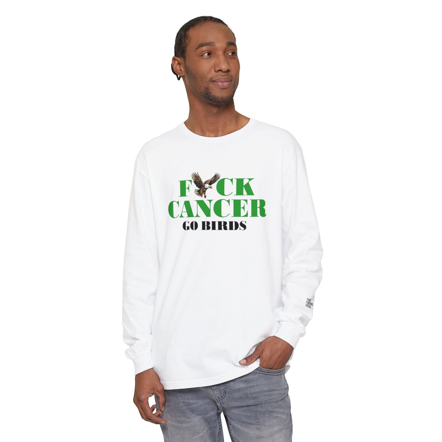 Philadelphia Eagles Long Sleeve T-Shirt -Cancer Awareness