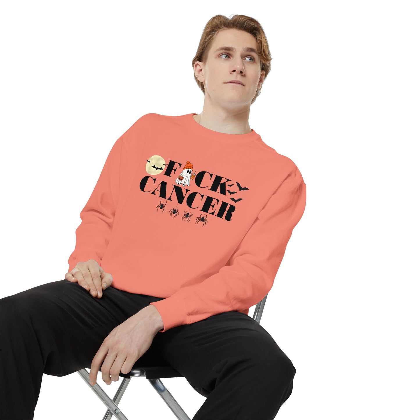 Spooky Season F*ck Cancer Awareness Sweatshirt