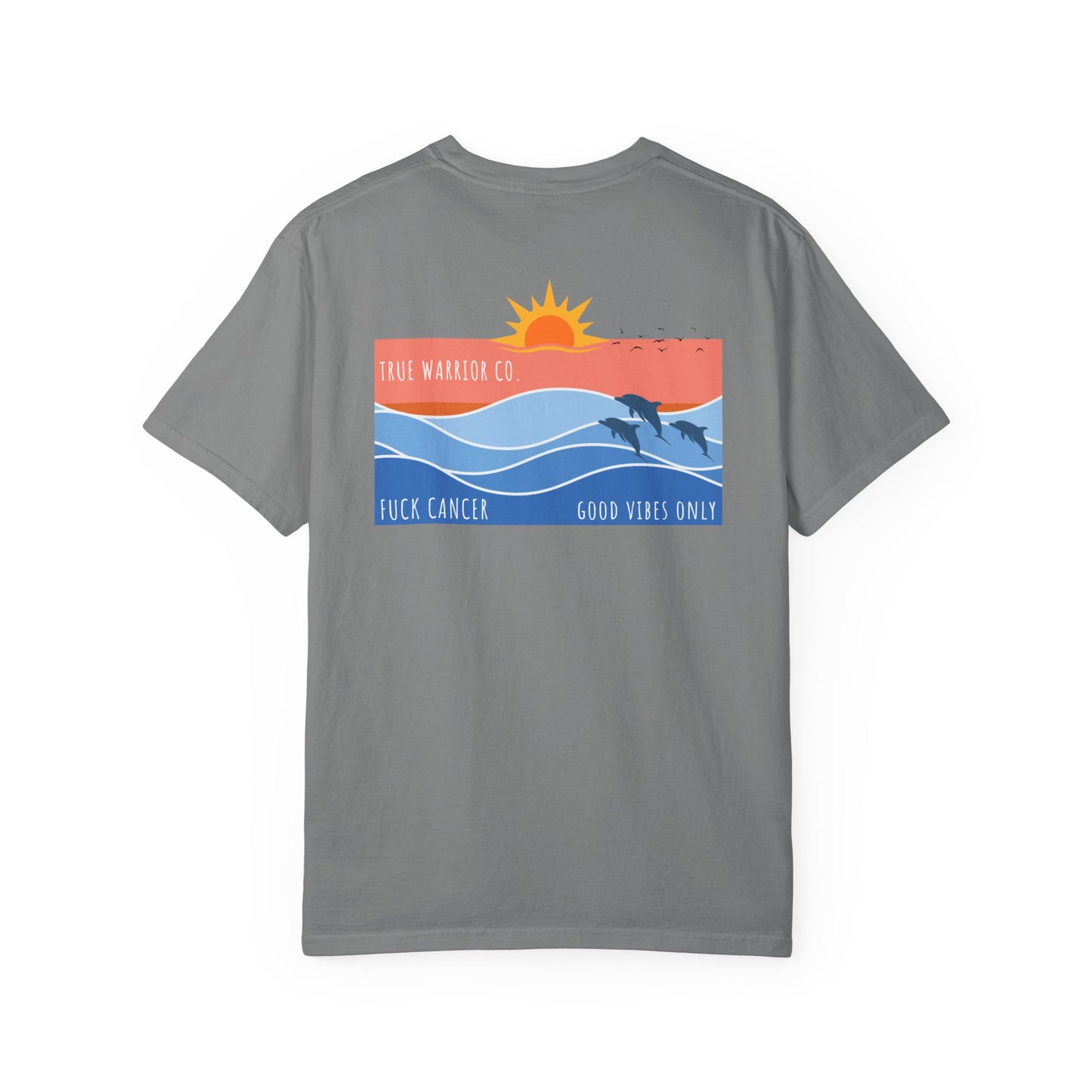 Beach Themed Fuck Cancer T-Shirt