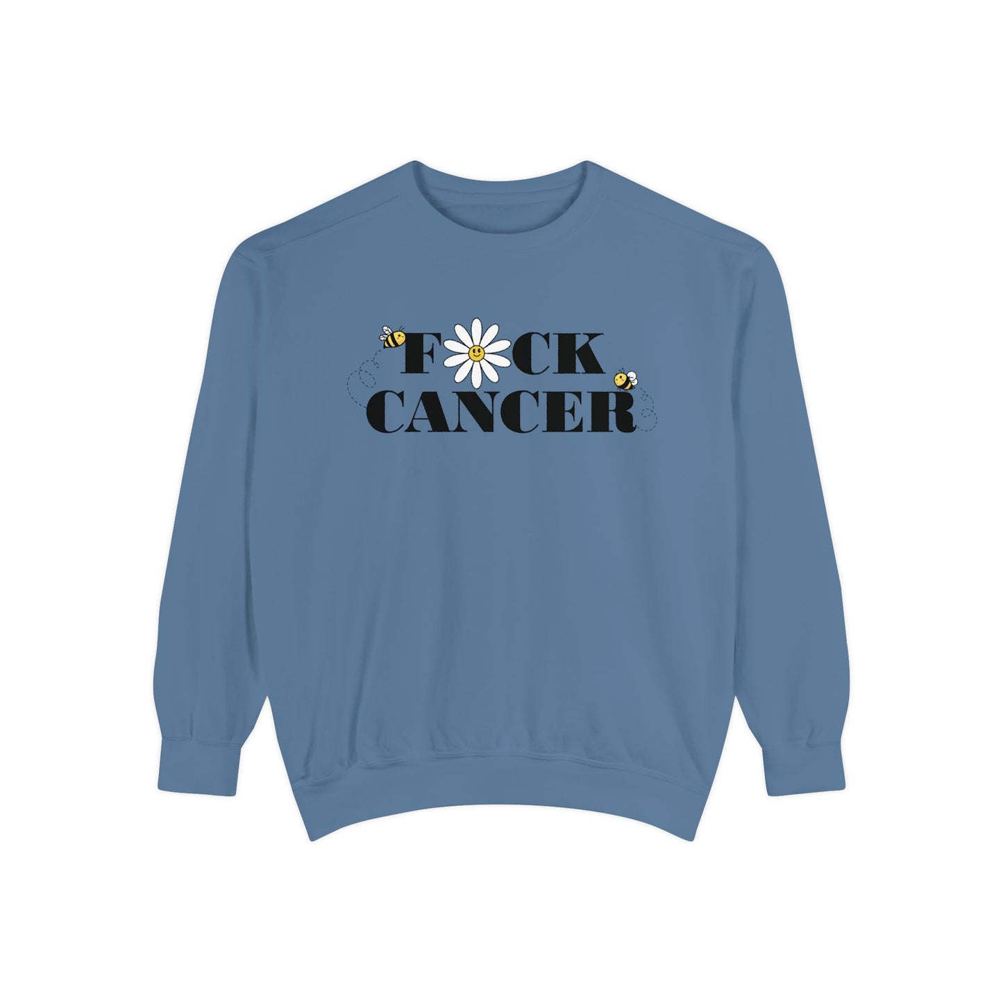 Cancer Awareness Sweatshirt - Unisex Garment-Dyed