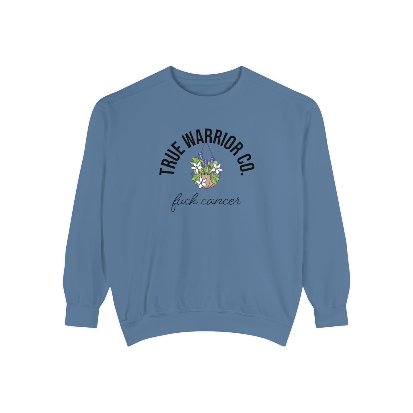 F*ck Cancer Sweartshirt w/ flower design