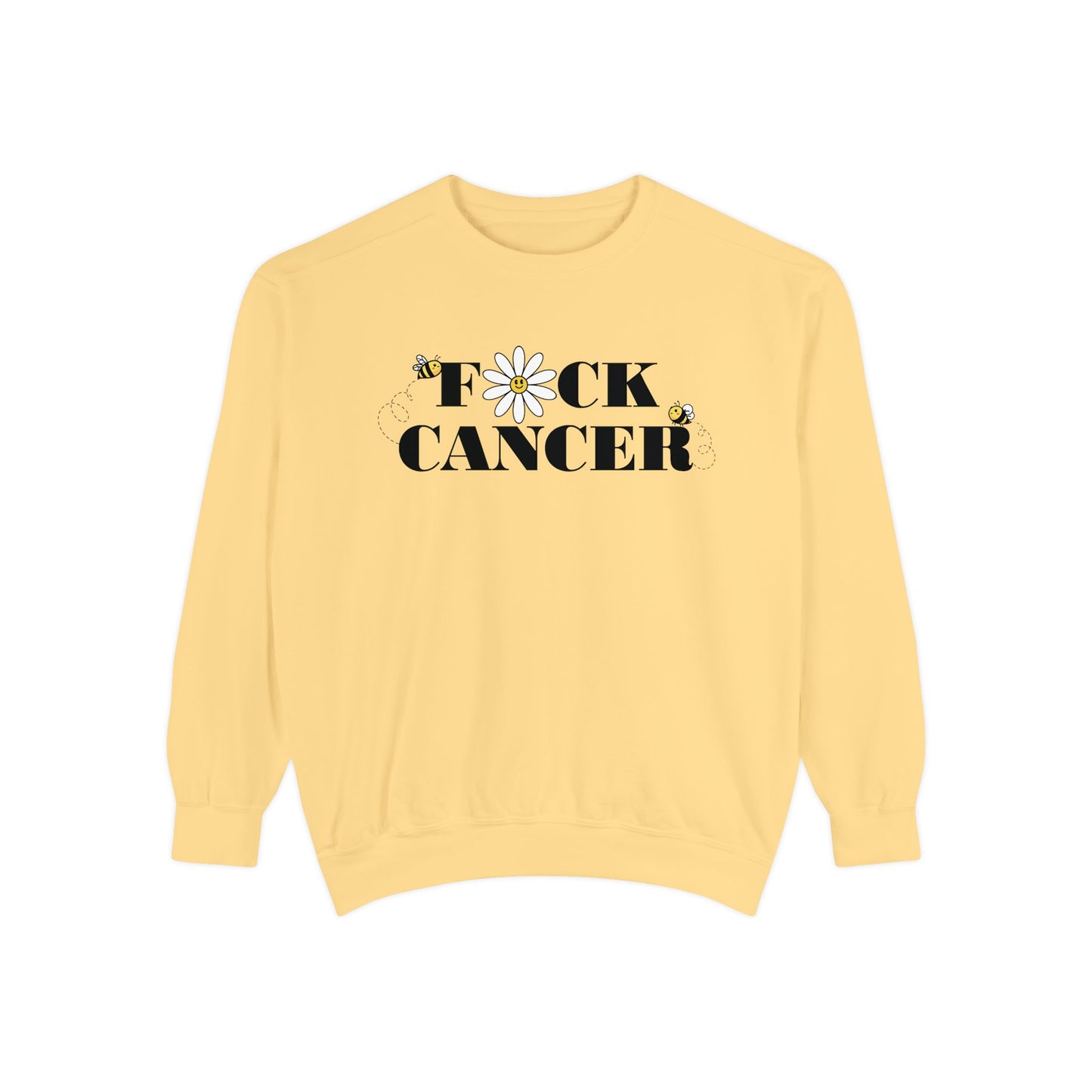 Cancer Awareness Sweatshirt - Unisex Garment-Dyed